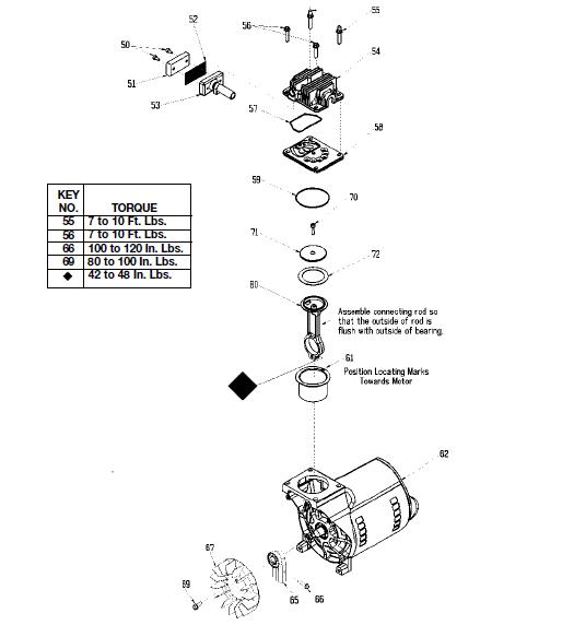 Devilbiss F3520-2 Air Compressor Breakdown, Parts & Kits